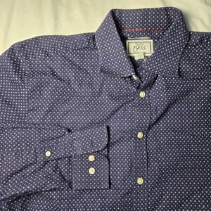 Jos A. Bank Shirt 1905 Collection Tailored Fit Sz Large Long Sleeve Button Down